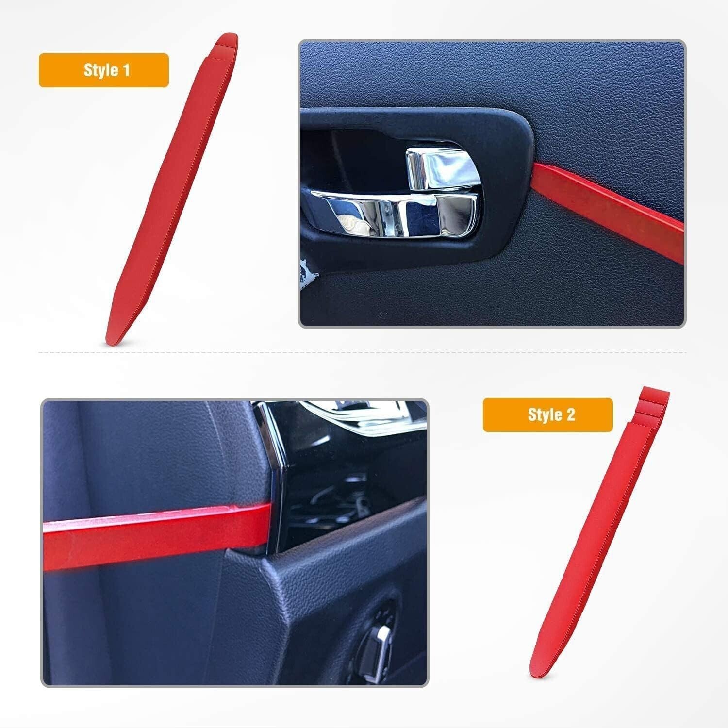 Plastic Trim REMOVAL Pry Tool fits Car Radio Panel Door Dash Clip Fastener-5pcs