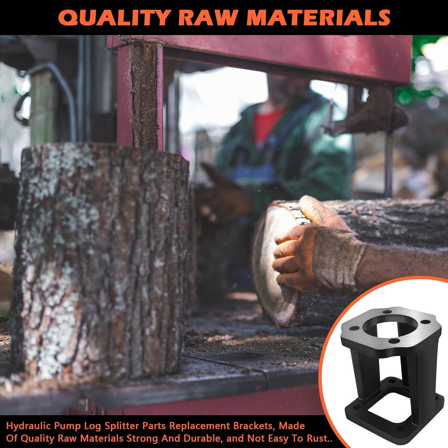 Log Splitter Replacement Mount Brackets Fits for 5-7 Hp Engines Hydraulic Pumps