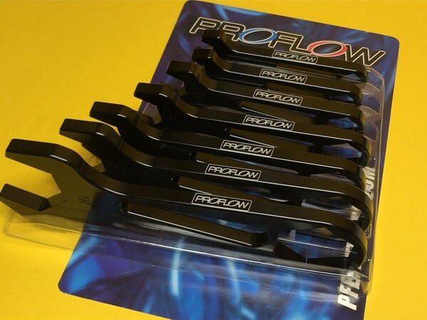 Proflow PFE430-KIT Alloy spanners x 7 single ended set for AN3-16 Aluminium