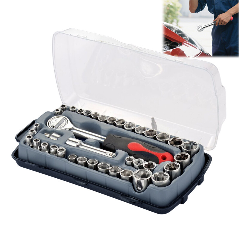 39Pcs/Set Socket Tools Wrench Combination Set Car Motorcycle Repair Tools