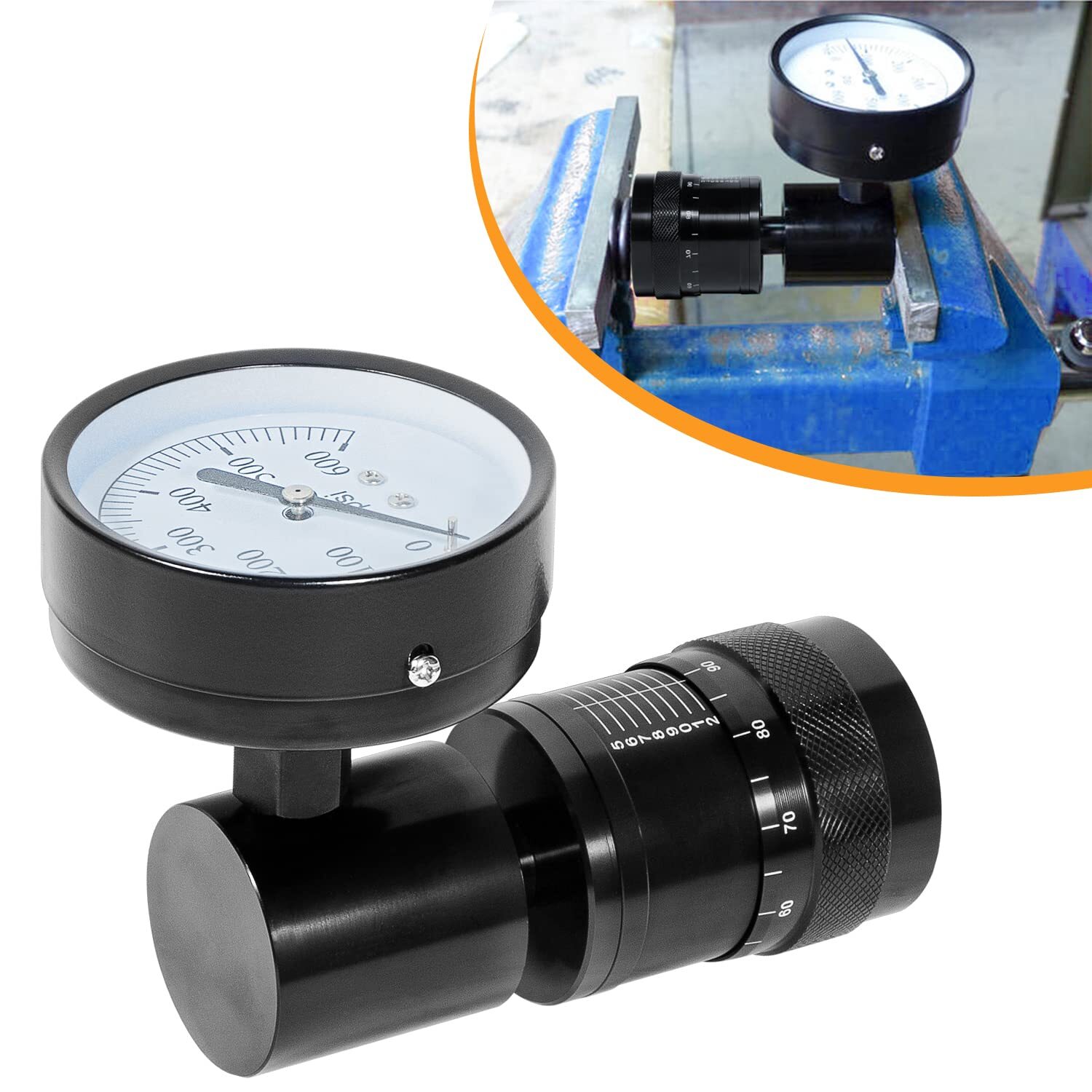 66841 Mini Valve Spring Tester with Height Micrometer for Vise or Arbor Press