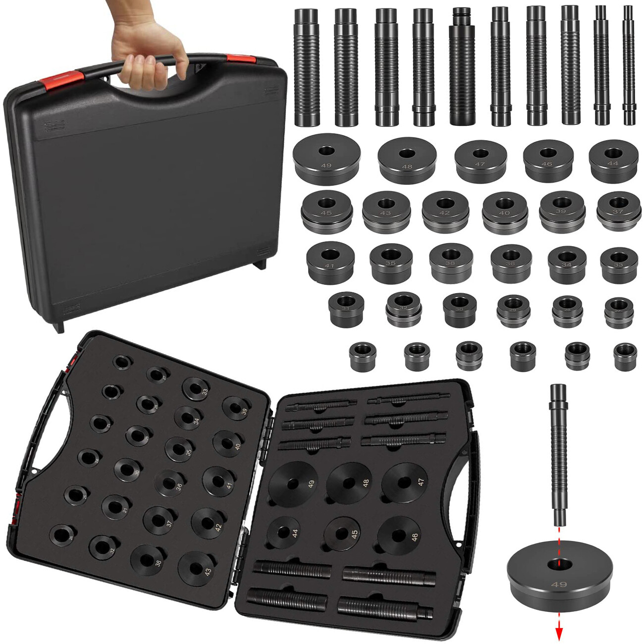 T-0220-39 Master Bushing Driver Set Installer Remover Tool for Chrysler GM Ford