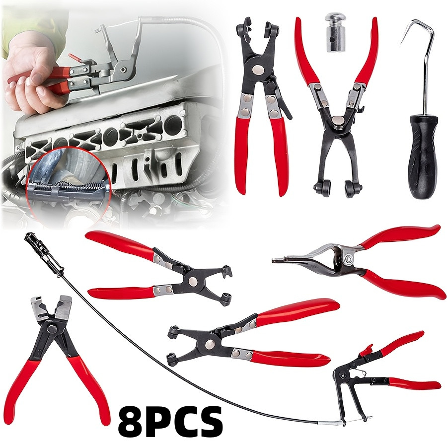 8pcs Set Of Automotive Fuel Water Pipe Repair Tools, Radiator/coolant/heater Hos