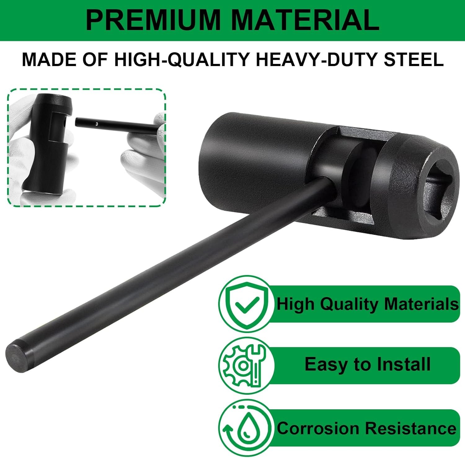 JDE92 Injector Socket Tool 21MM Injector Nozzle Socket for John Deere Engines