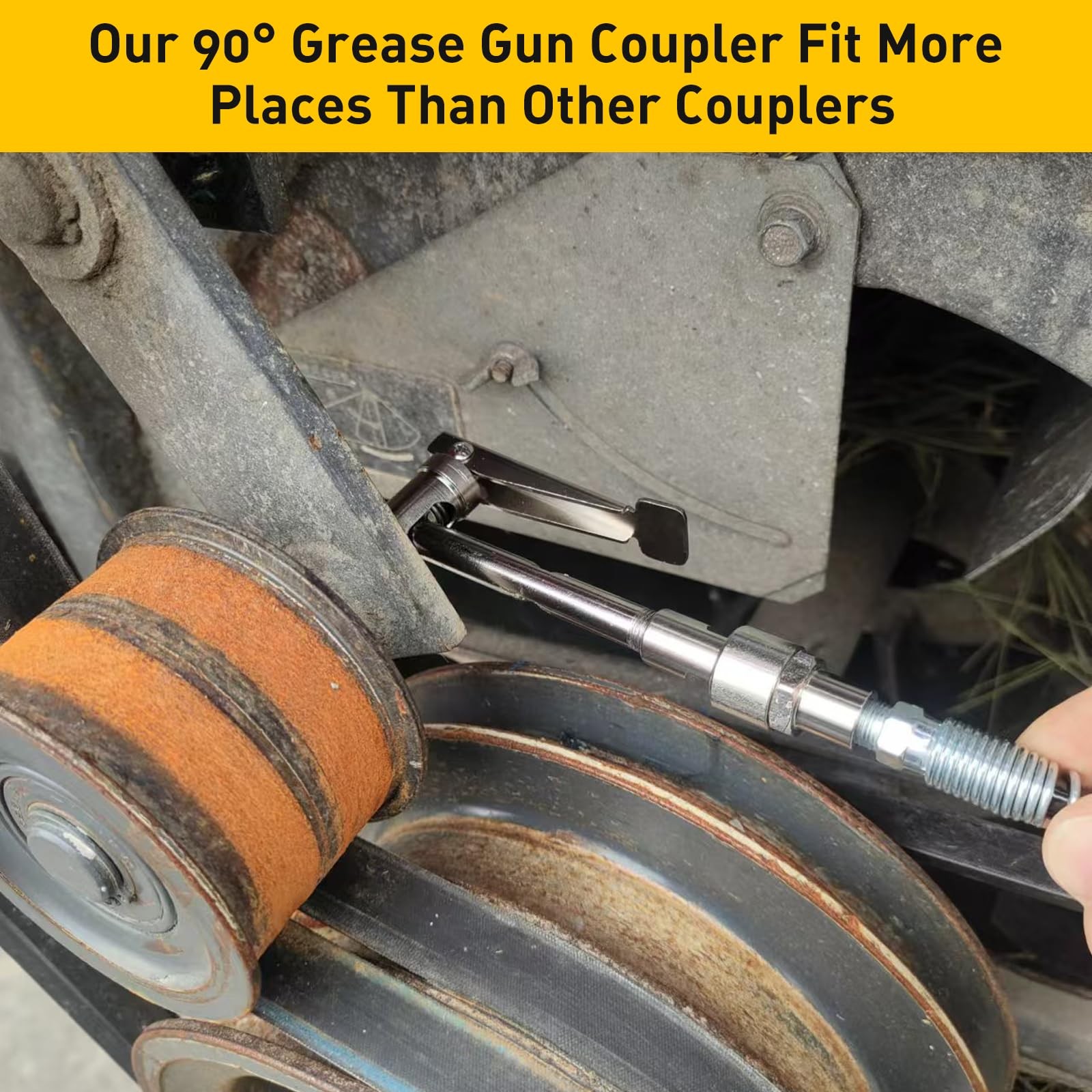 Samffy 90°Degree Grease Gun Coupler Set, Right Small, A+