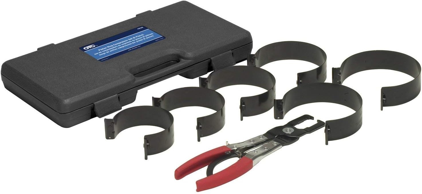 4838 Piston Ring Compressor Set 6-Piece Engine Repair Tool Kit for Cars Trucks