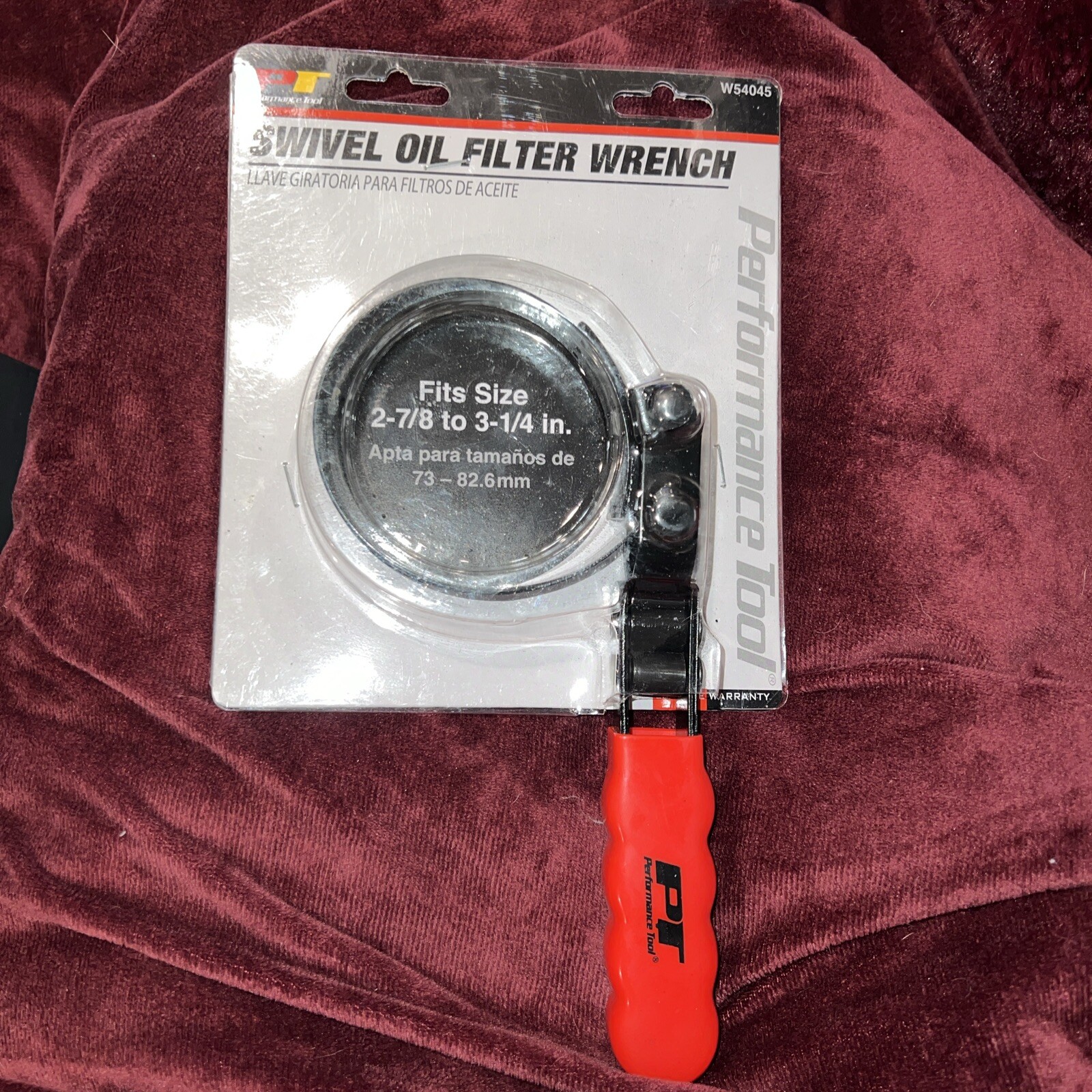 Performance Tool Swivel Filter Wrench 2-7/8 To 3-1/4″ (W54045) NEW IN PACKAGE!