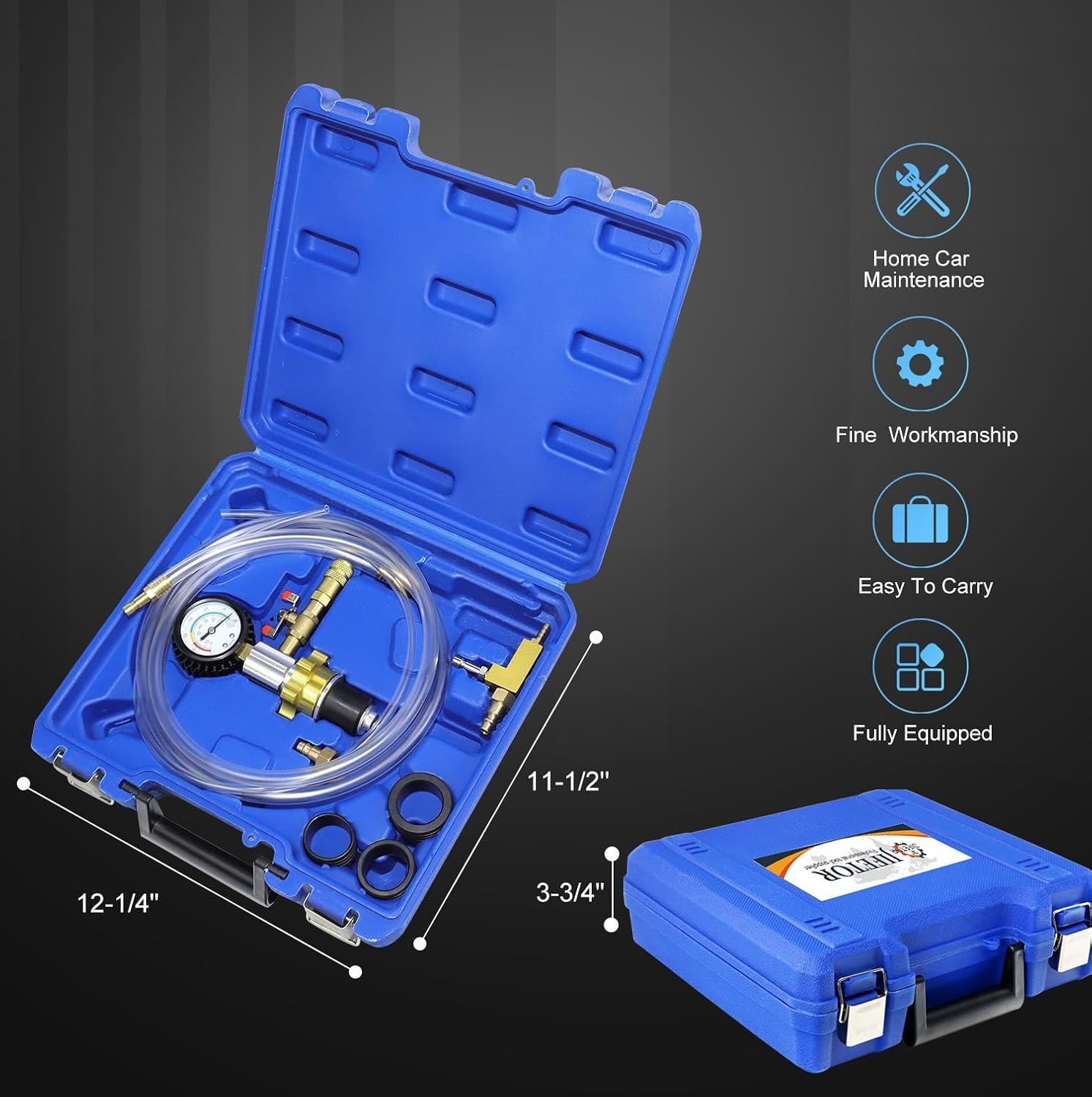 Efficient Coolant Vacuum Refill Kit with Protective Case – Fast & Easy Operation