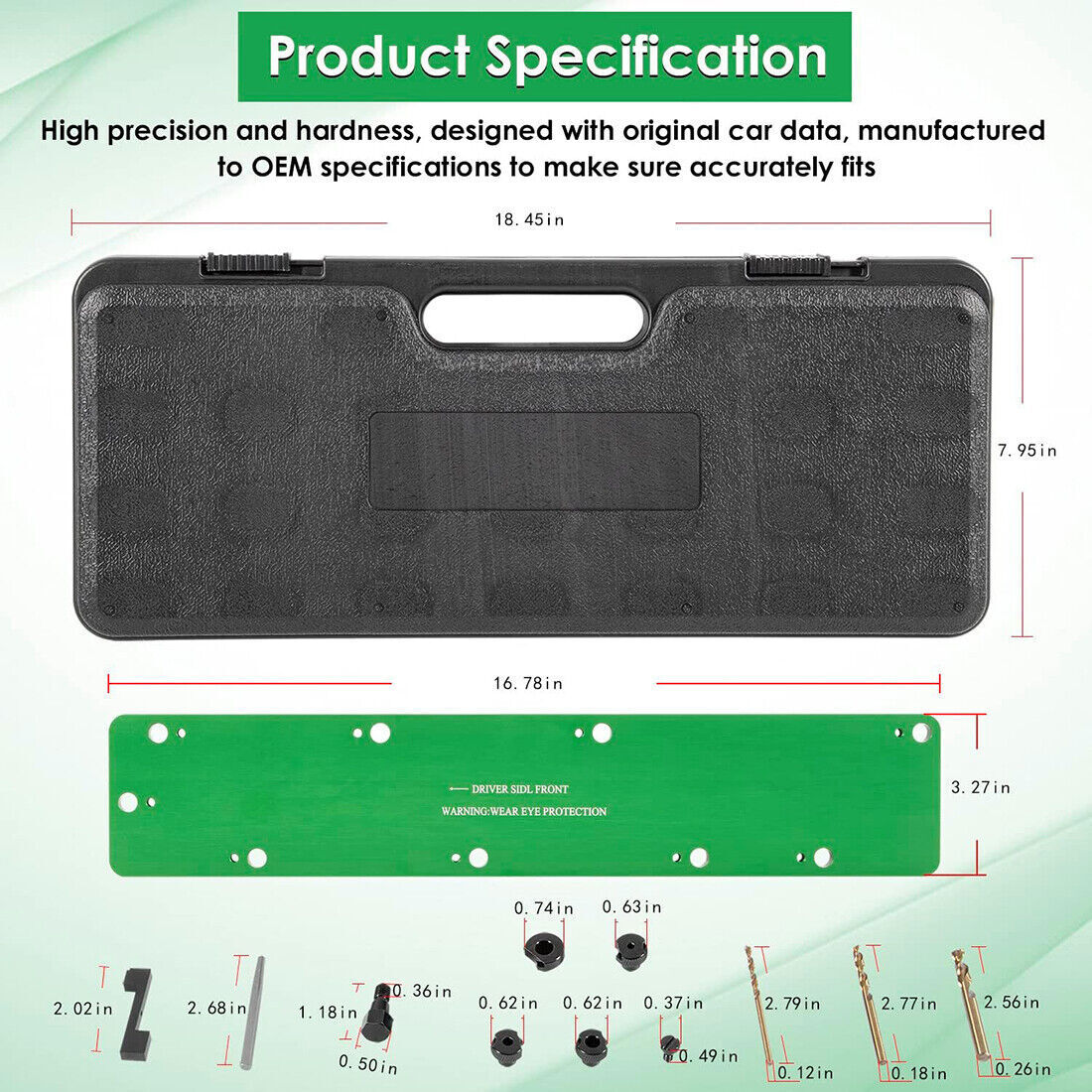 71500 Exhaust Manifold Bolt Stud Drill Template Removal Tool for Dodge 5.7L Hemi
