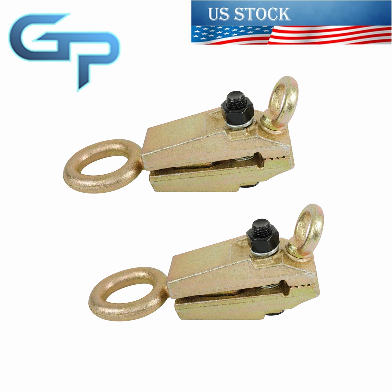 1 Pair 5 TON Frame Back Self-Tightening grips & auto Body Repair Pull Clamp