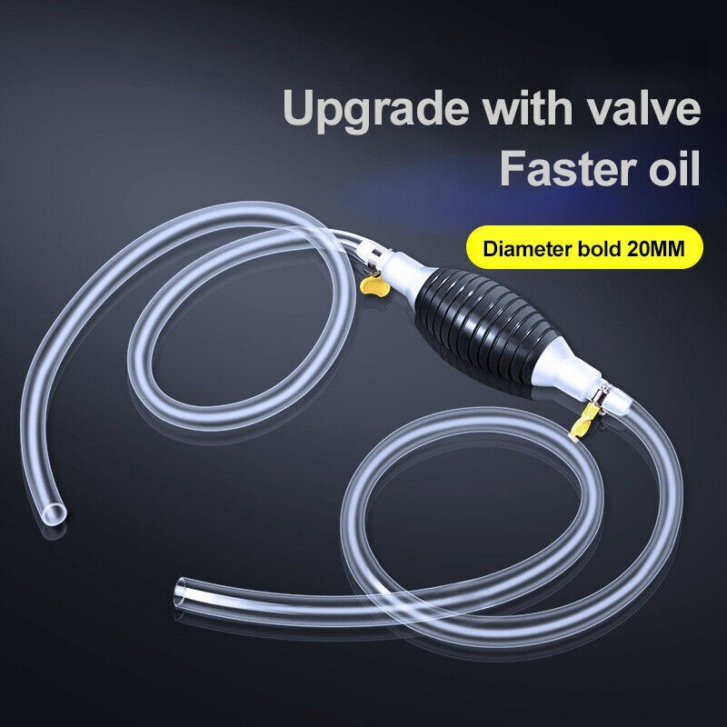 9.8ft Transfer Siphon Pump Gasoline Siphone Hose Oil Water Fuel Transfer Pump