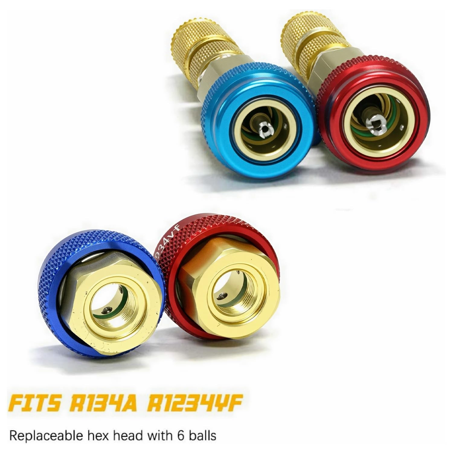 Air Conditioning Valve Core Remover Tool Kit – R134A R1234YF High/Low Pressure R