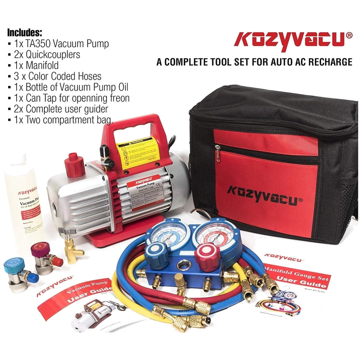 Long-Lasting Auto AC Repair Kit with Complete Accessories