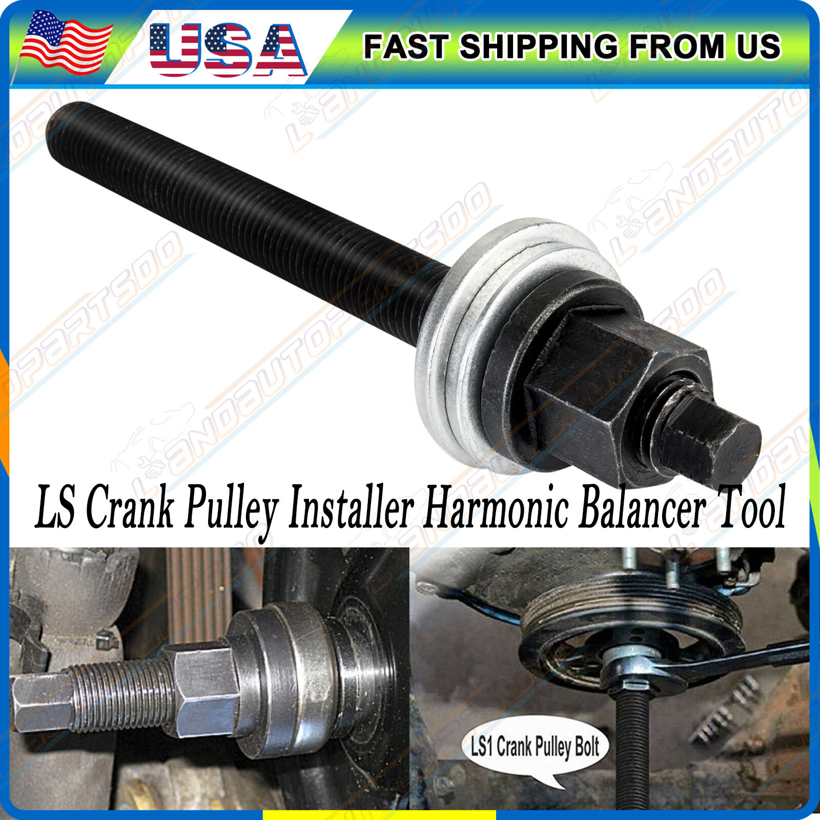 LS1/ LS Engine Harmonic Balancer Installer Puller Tool For GM Crank Bolt Install