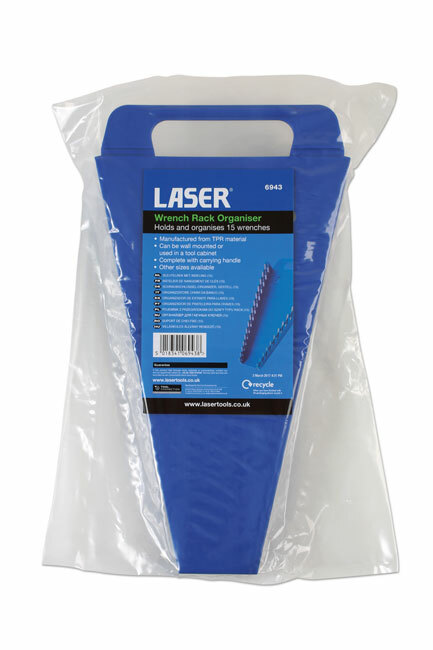 Laser 6943 Wrench Rack Organiser Holds 15 Spanners