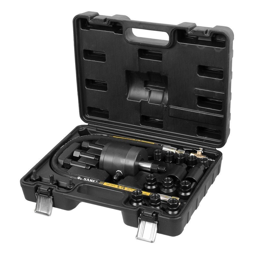 Pneumatic Diesel Injector Removal Puller Injection Remover Air Tool 19 Adapters