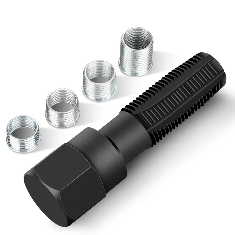 M14 x1.25mm Spark Plug Rethread Thread Repair Kit Reamer Tap With 4 Inserts