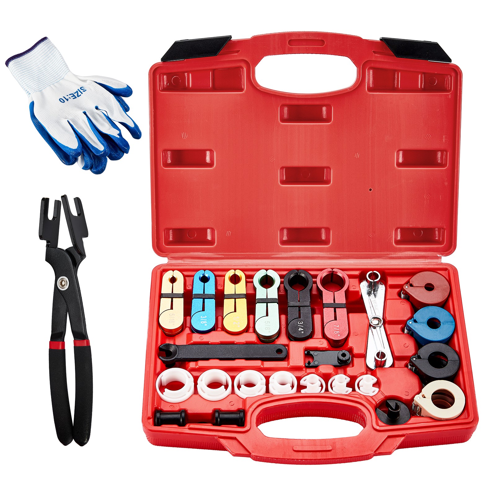 28Pcs Car Auto Air Conditioning Hose Fuel Pipe Line Disconnect A/C Tool Remover