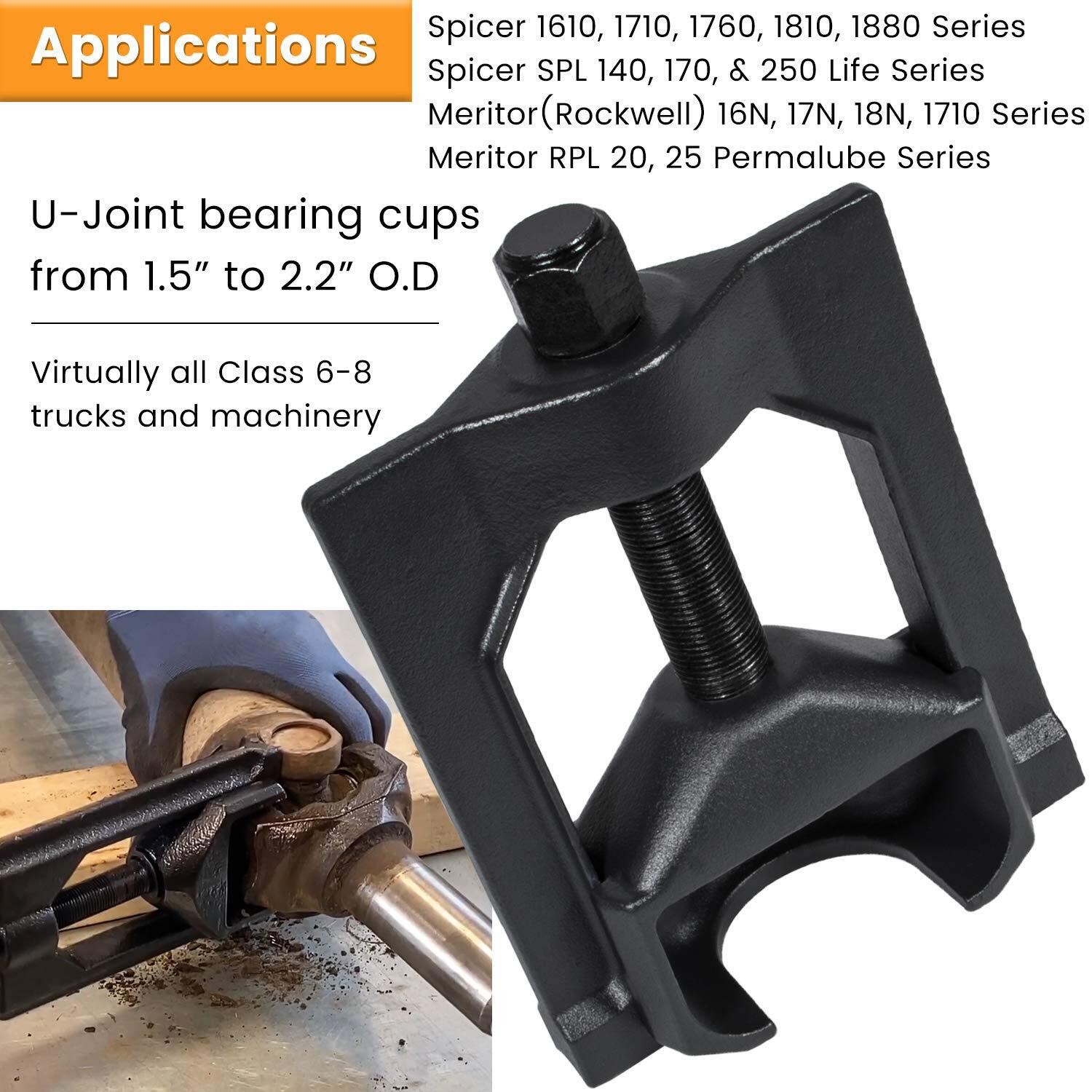Heavy-Duty Truck 10102 U-Joint Puller & 5192 Bearing Cup Installer Tool Set