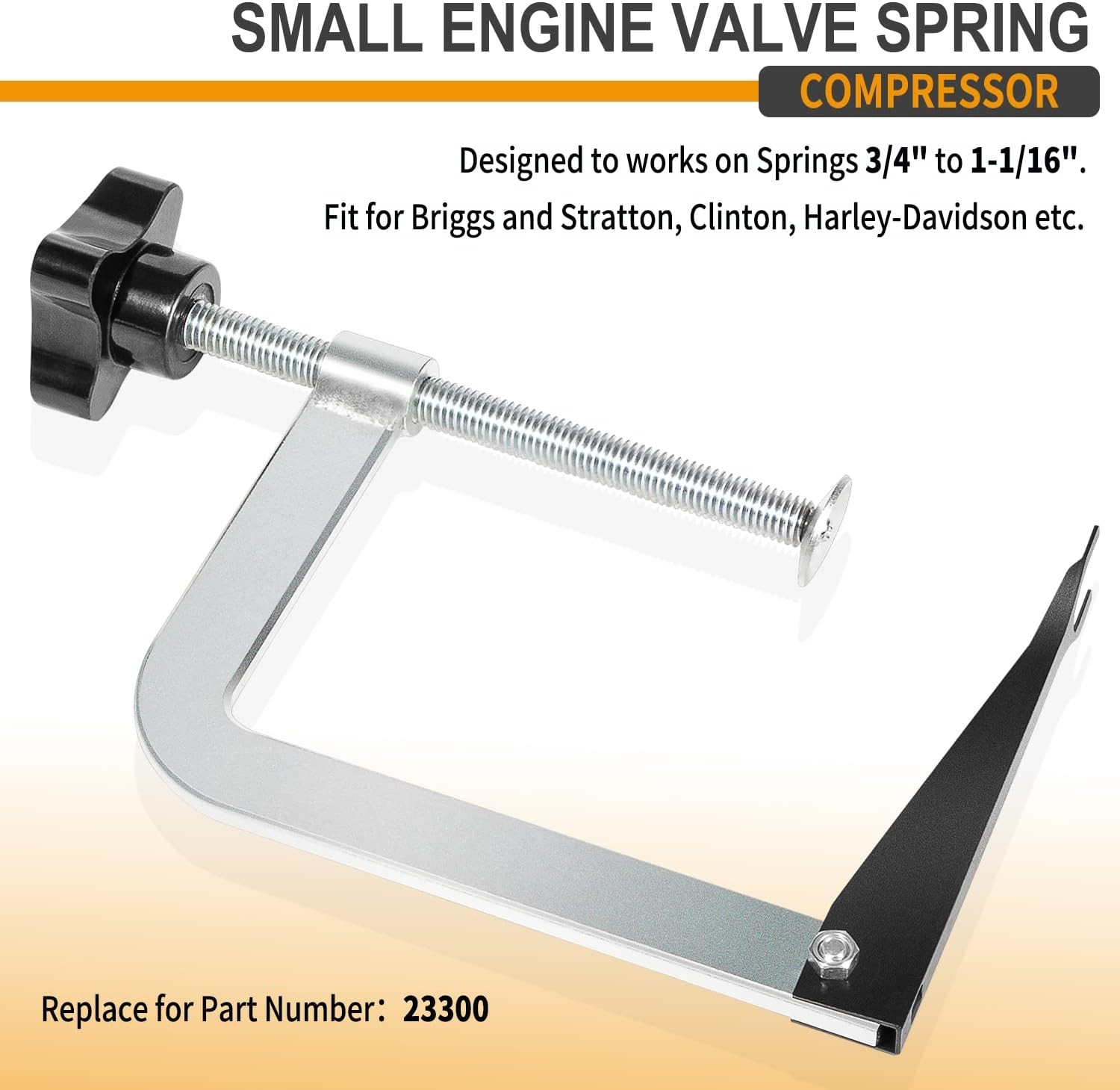 Small Engine Valve Spring Compressor Tool For 3/4″ to 1-1/16″ Springs LIS 23300