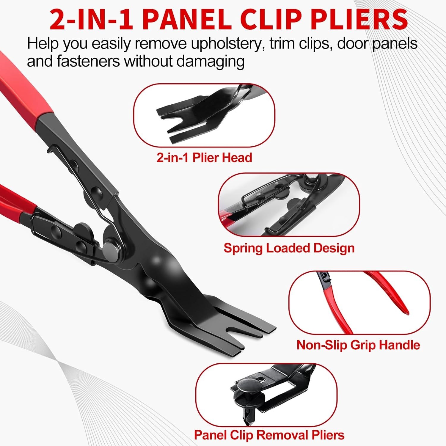 Universal 5-Piece Disconnect and Hose Clamp Tool Set for Efficient Car Repairs