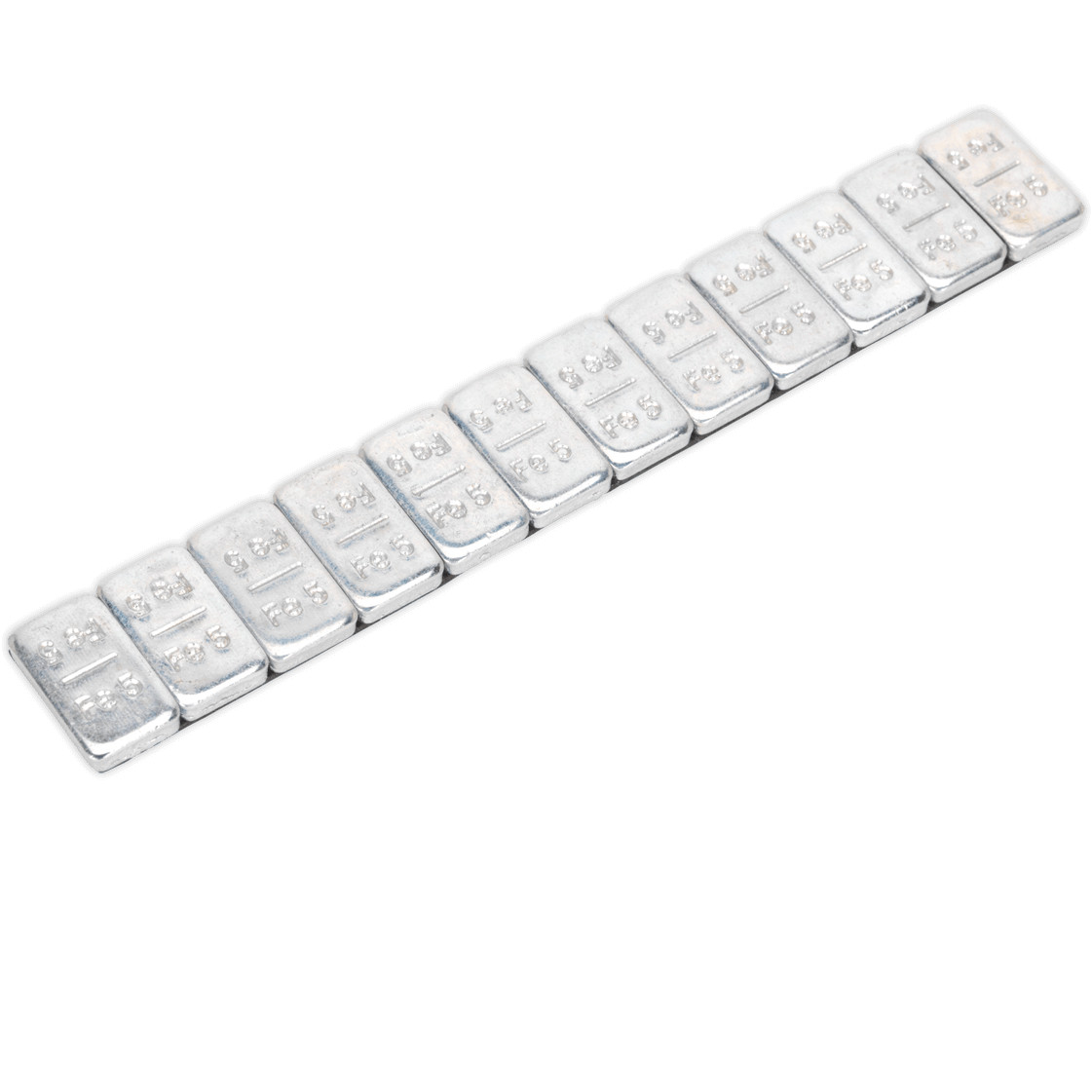 Sealey 5G Adhesive Zinc Plated Steel Wheel Weight Strips Pack of 100