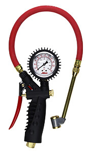 Milton S-578A Pro Analog Pistol Grip 230Psi Inflator Gauge Large Bore