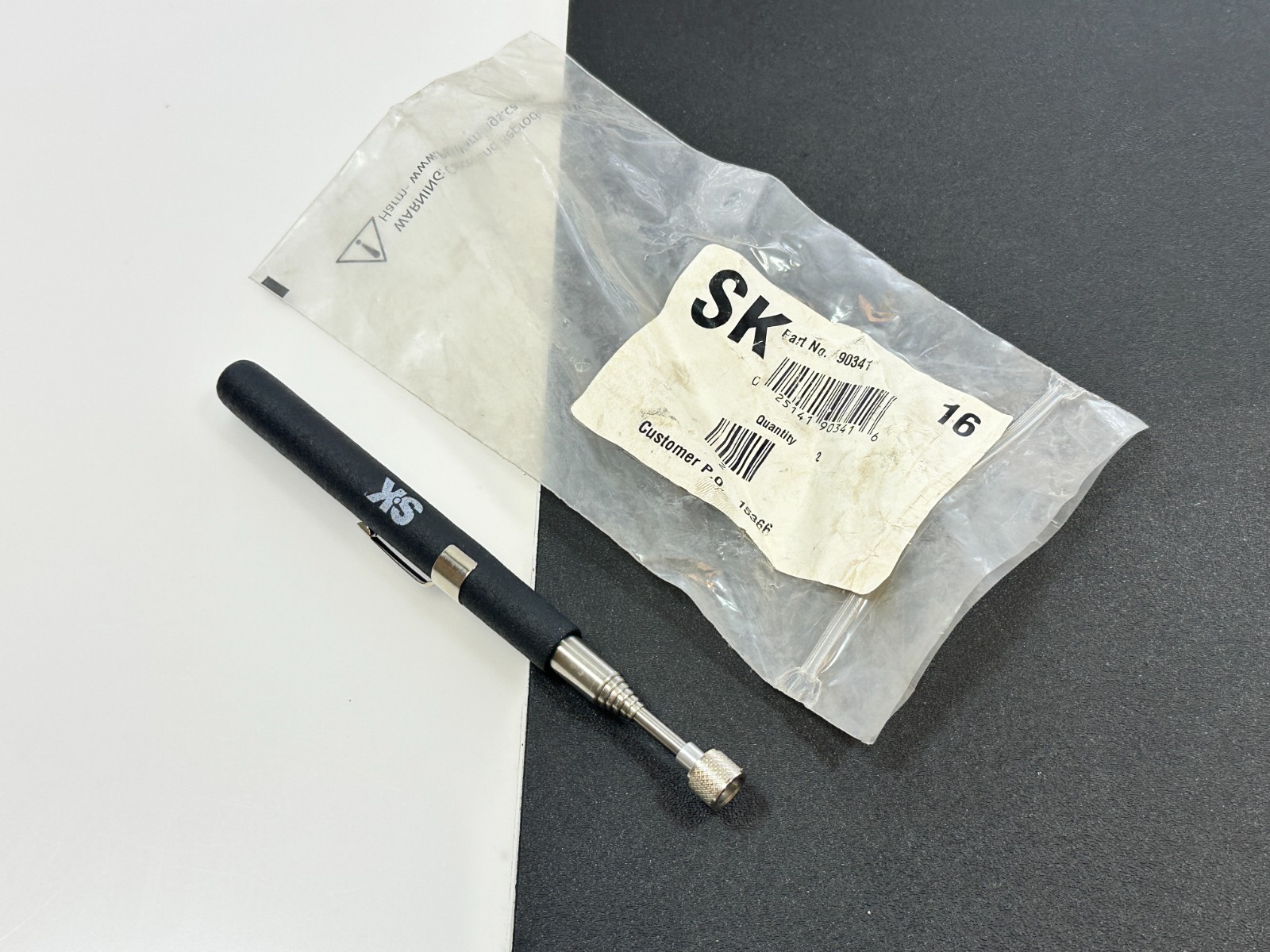 NEW SK Tools SK90341 Telescoping Power Magnet Pick Up Tool 90341 33″ Long USA