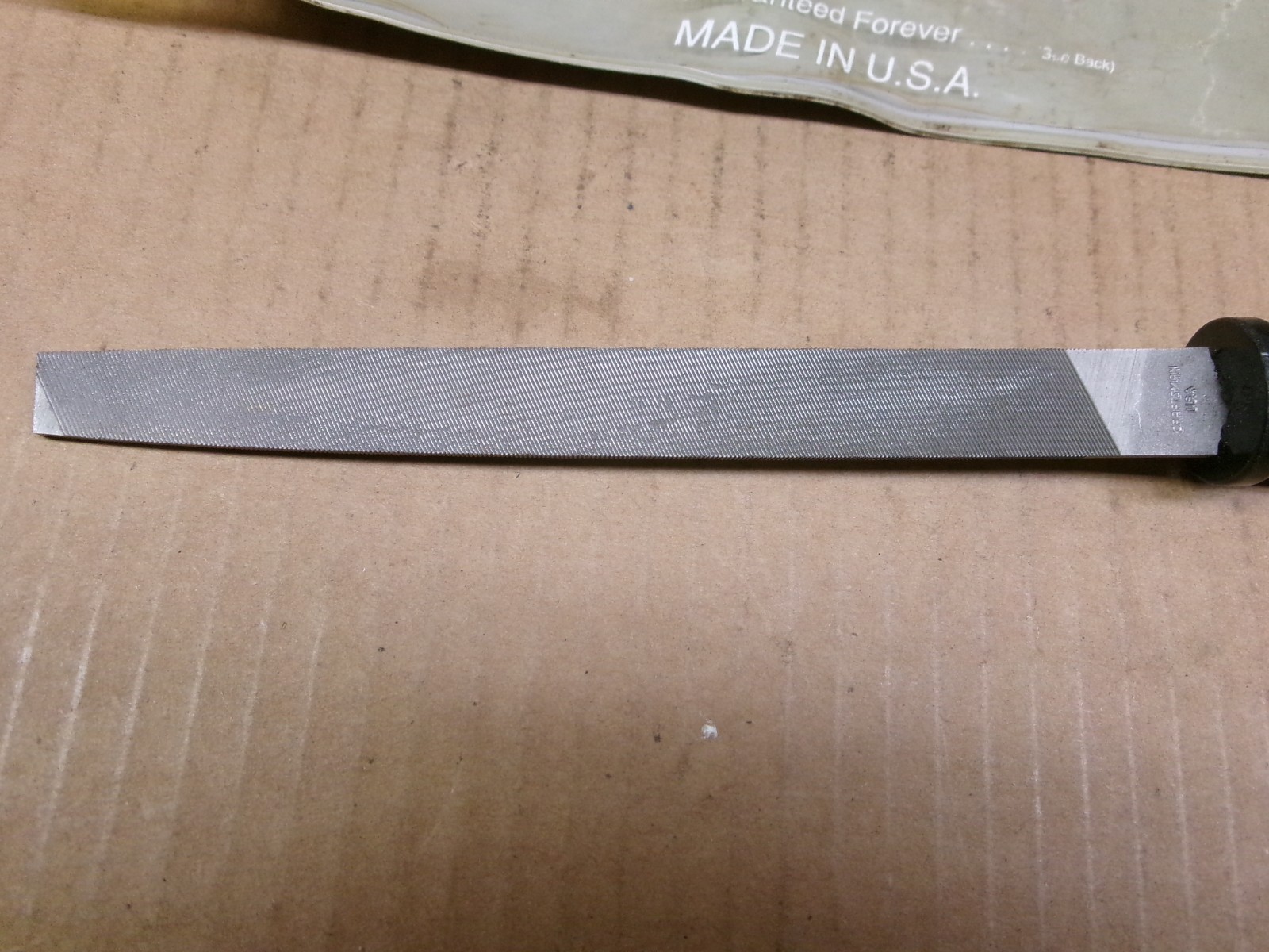 Craftsman USA 6″ Mill File with Black Handle No 31300