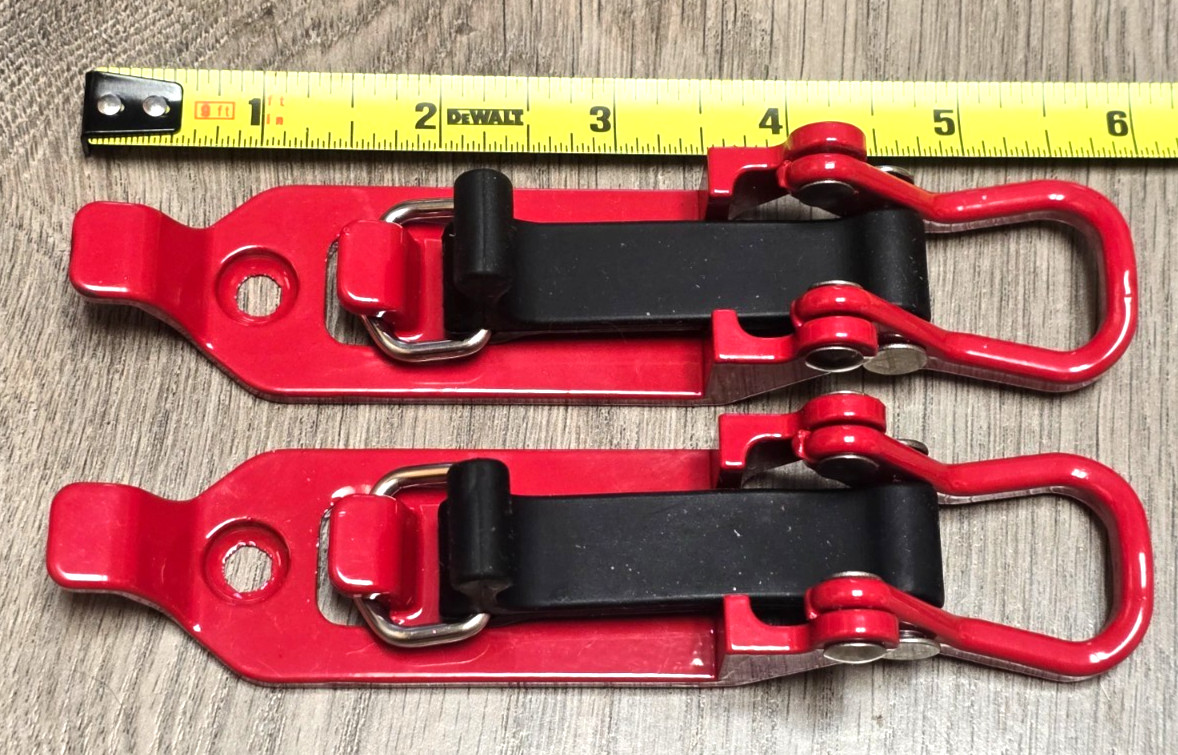 2pc Heavy Duty Cam-Over Rubber Strap Clamps for Securing Tools 4×4 shovel Holder