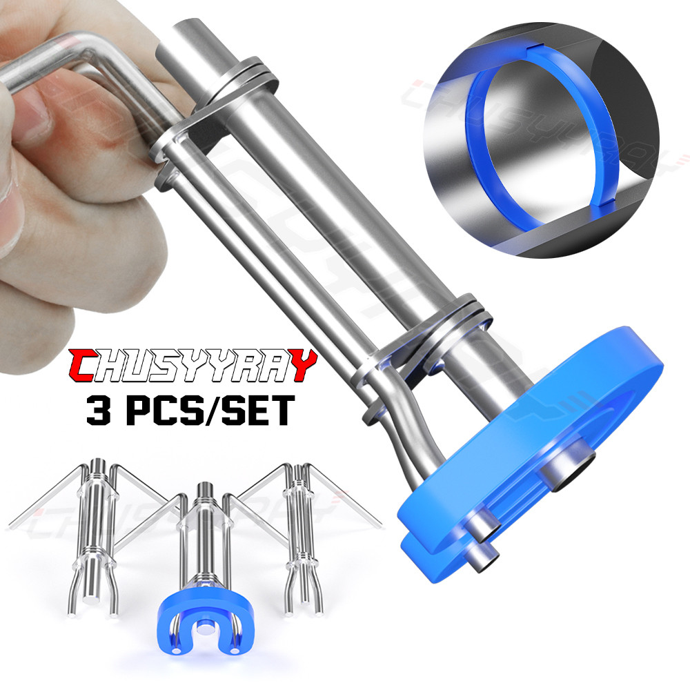 Hydraulic Cylinder Piston Rod Seal Up U-cup Installation Tools 3pcs S M L Kit US
