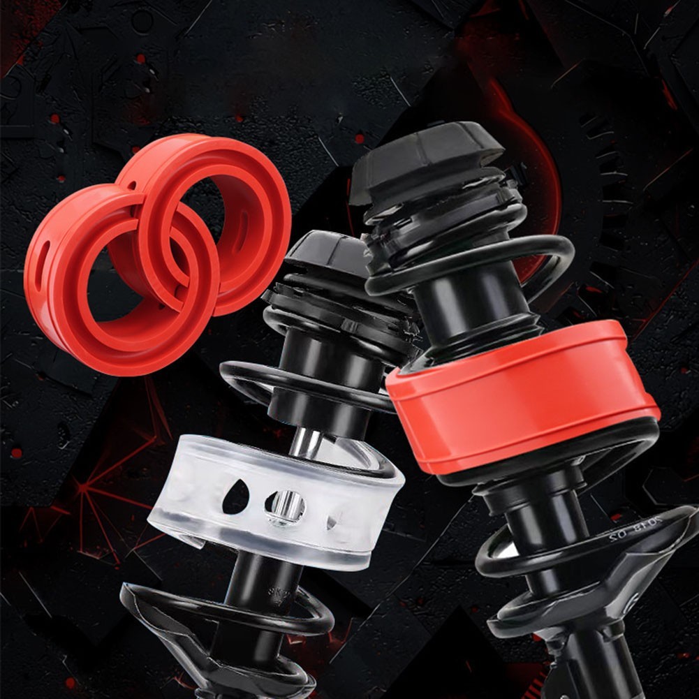 Car Suspension Spring Cushion Buffer Red Color for Front Rear Installation