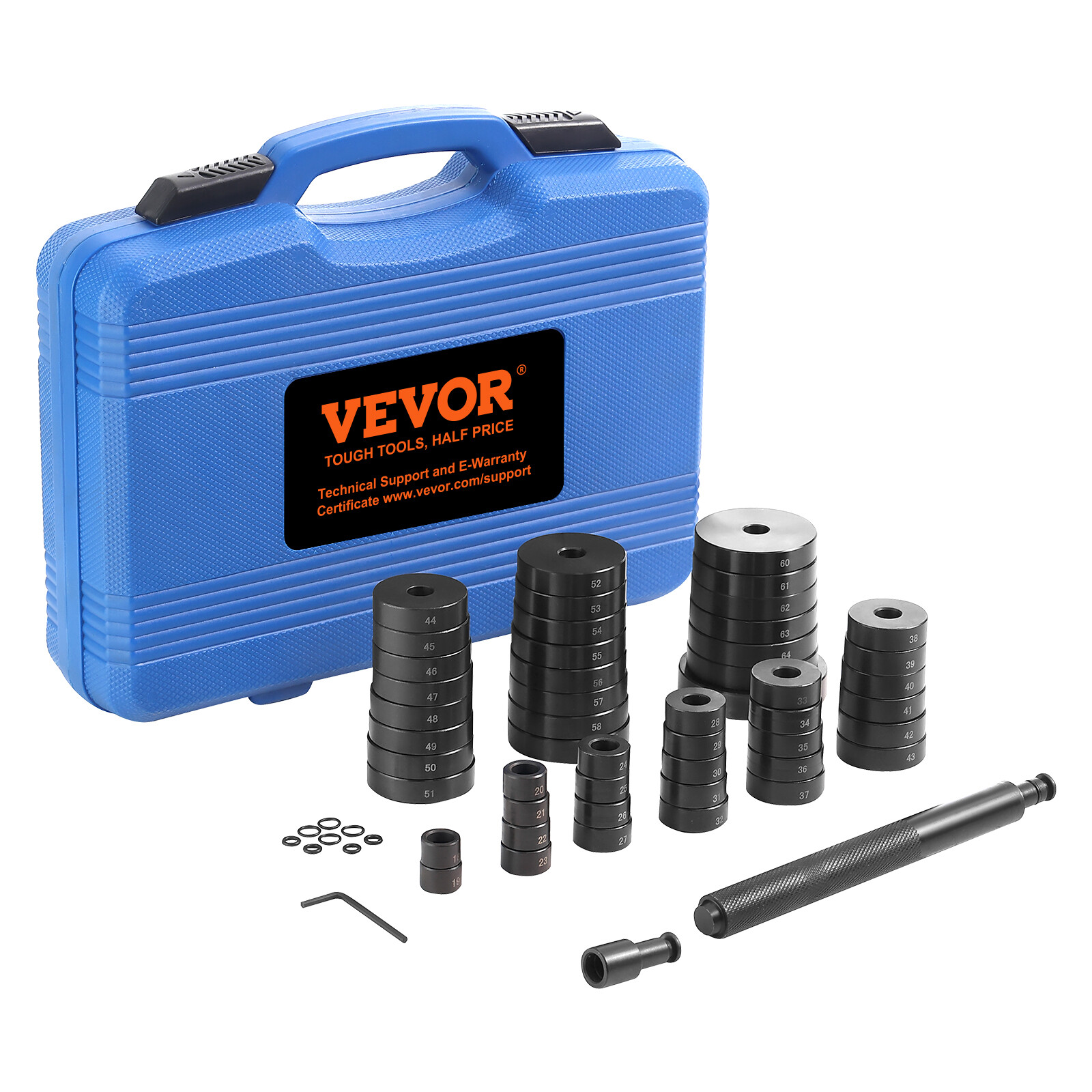 VEVOR 52 Pcs Custom Bushing Press Kit Transmission Wheel Bearing Race Seal Kit