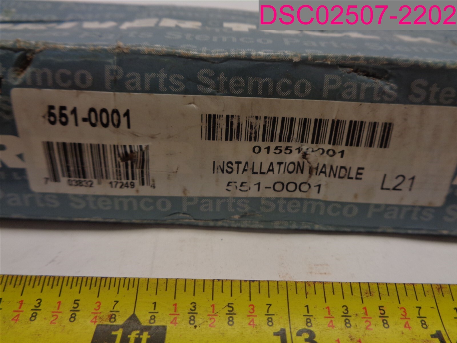 551-0001 Stemco Installation Handle Driver Tool Handle