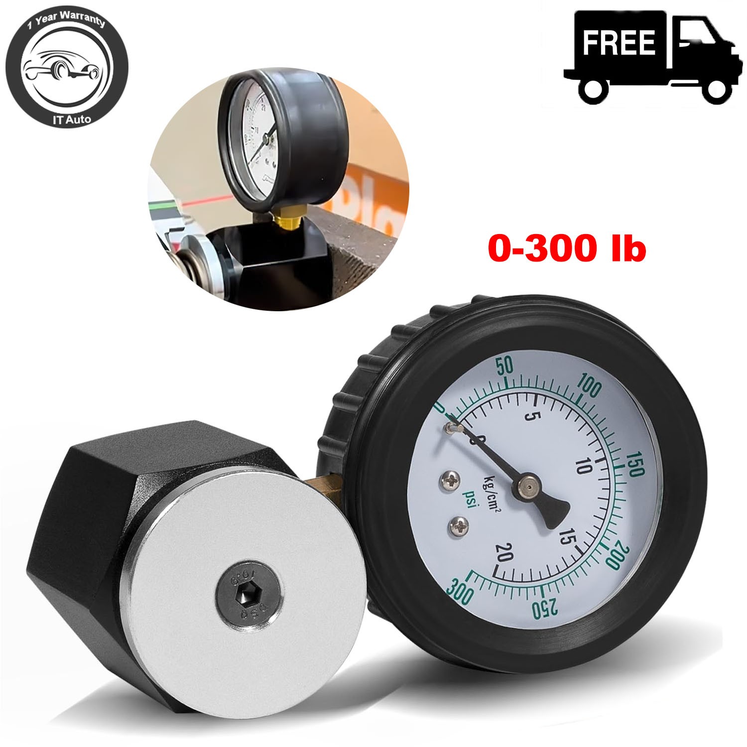 66835 Universal Spring Tester Gauge 0-300 PSI Mini Valve Spring Tester
