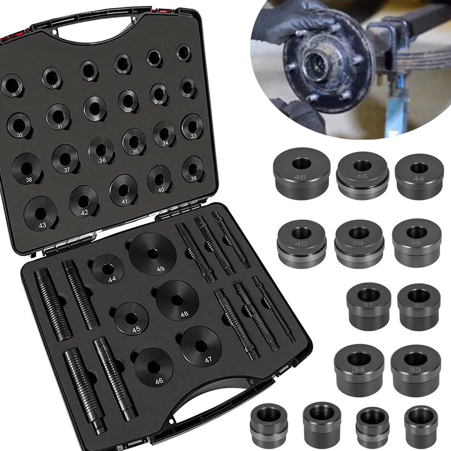 (39PCS) T-0220-39 Master Bushing Driver Set For Chrysler GM Ford Transmissions