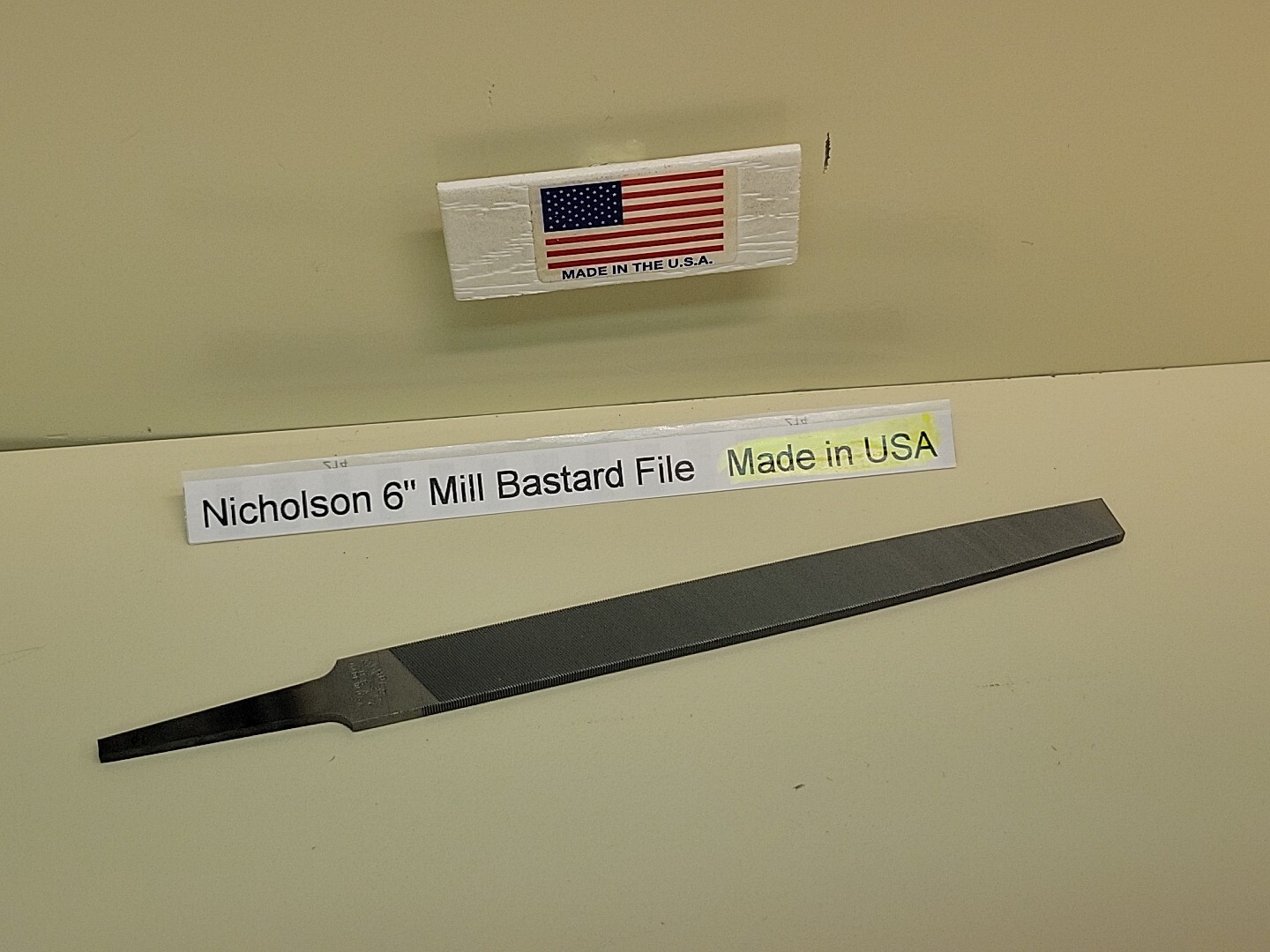 Nicholson 6″ Flat File Mill Bastard 08354 21825 Made in USA