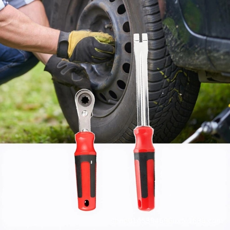 Brake Calibration Tool 5/16in Double Square Ratcheting Wrench Fork Tool