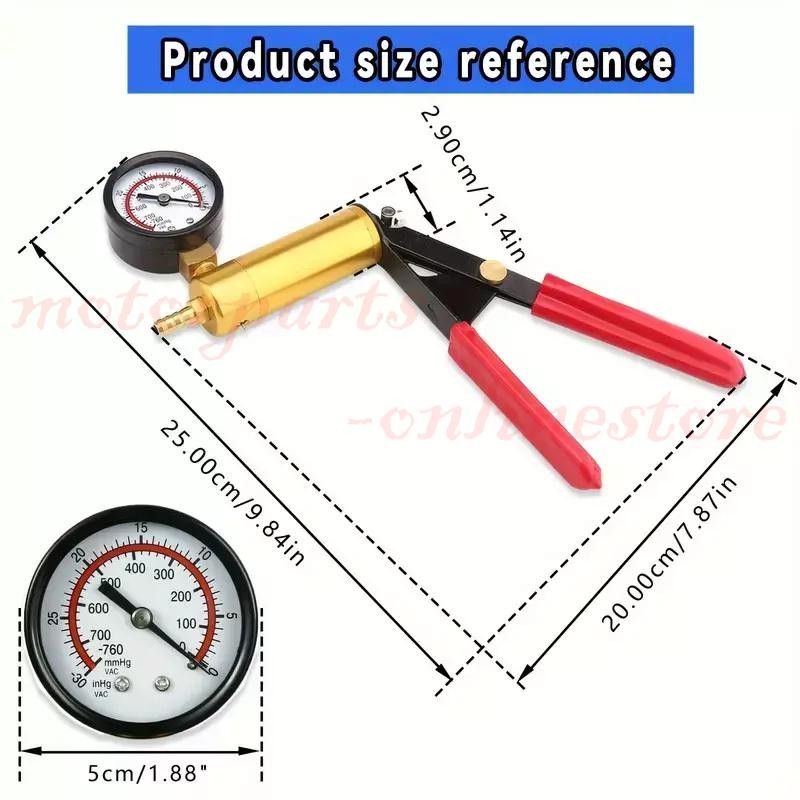 Manual Hand Vacuum Pump Car Pressure Tester Tool Brake Fluid Bleeder Bleeding
