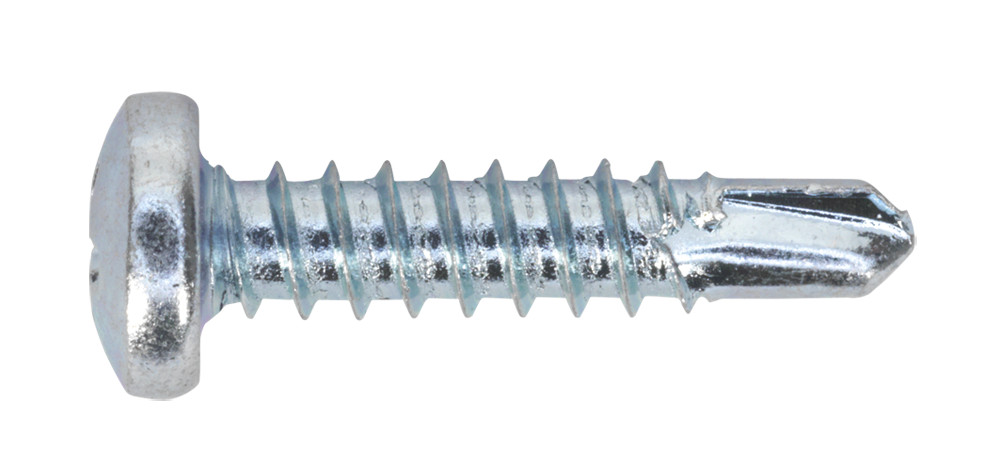 Sealey SDPH4819 Self Drilling Screw 4.8 x 19mm Pan Head Phillips Zinc Pack of