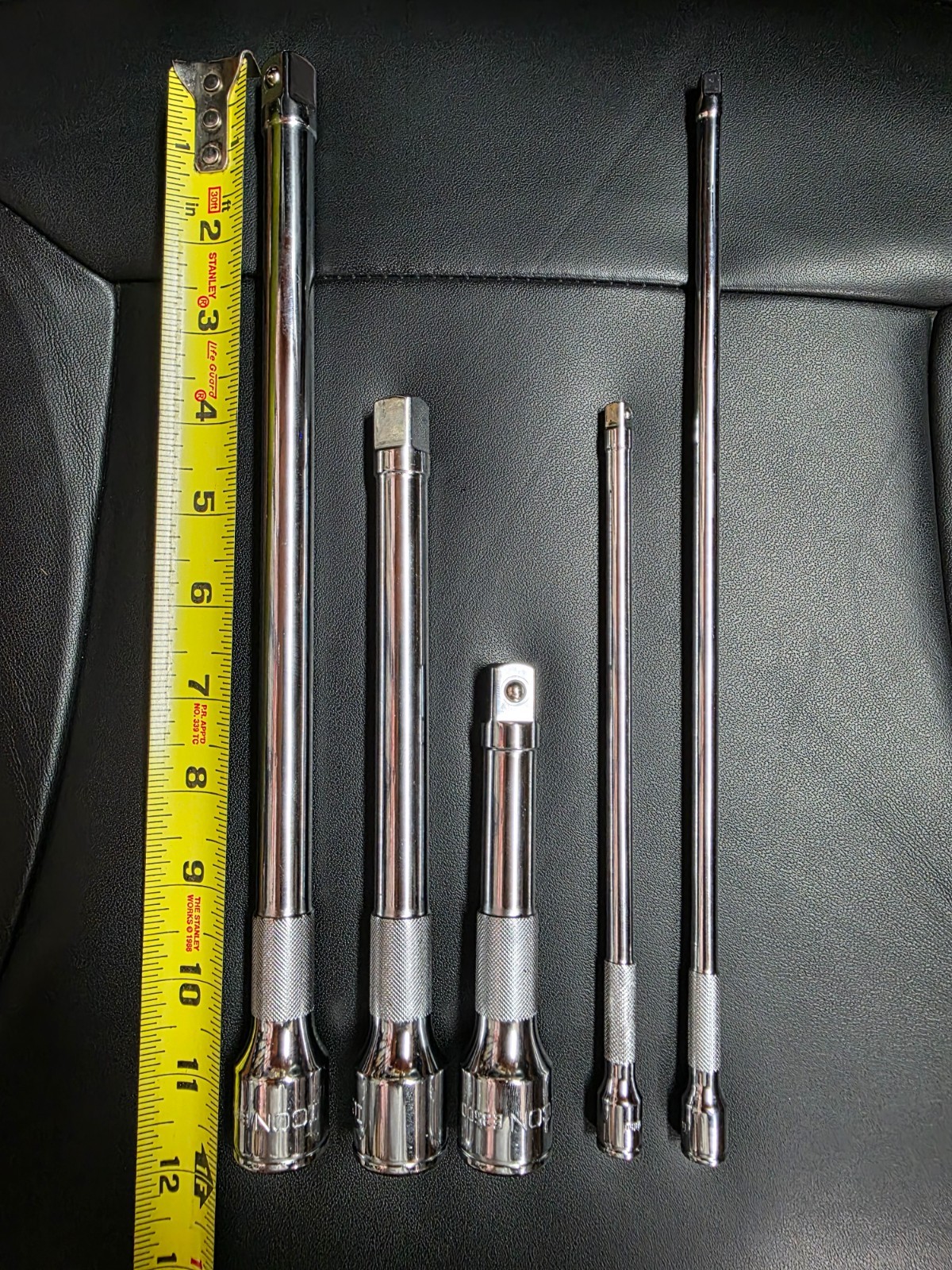 Icon (3) 1/2” and (2) 1/4” Drive Socket Extensions NEW NO BOX