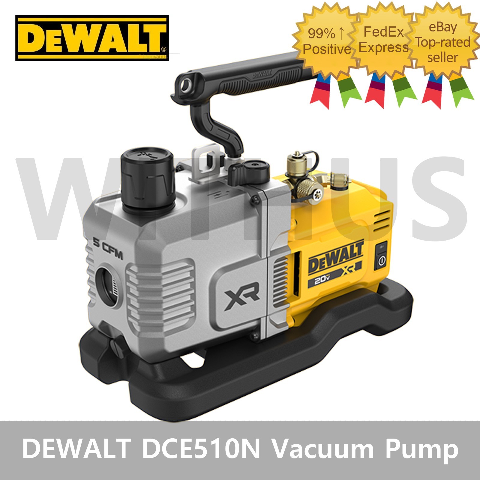 DEWALT DCE510N 20V MAX 5 CFM Cordless HVAC Vacuum Pump Bare Tool Only