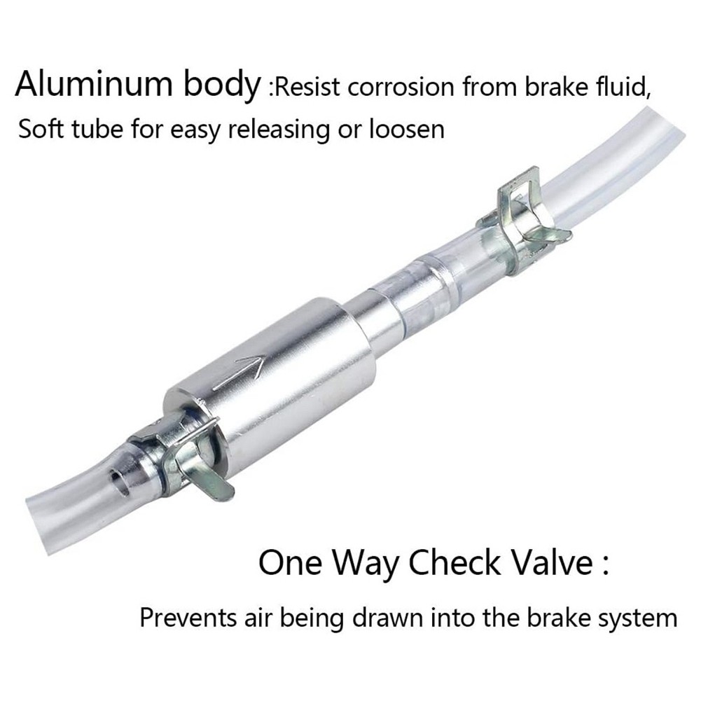 Brake Bleeding Hose, Motorcycle Brake Bleeding Kit with Check Valve3302