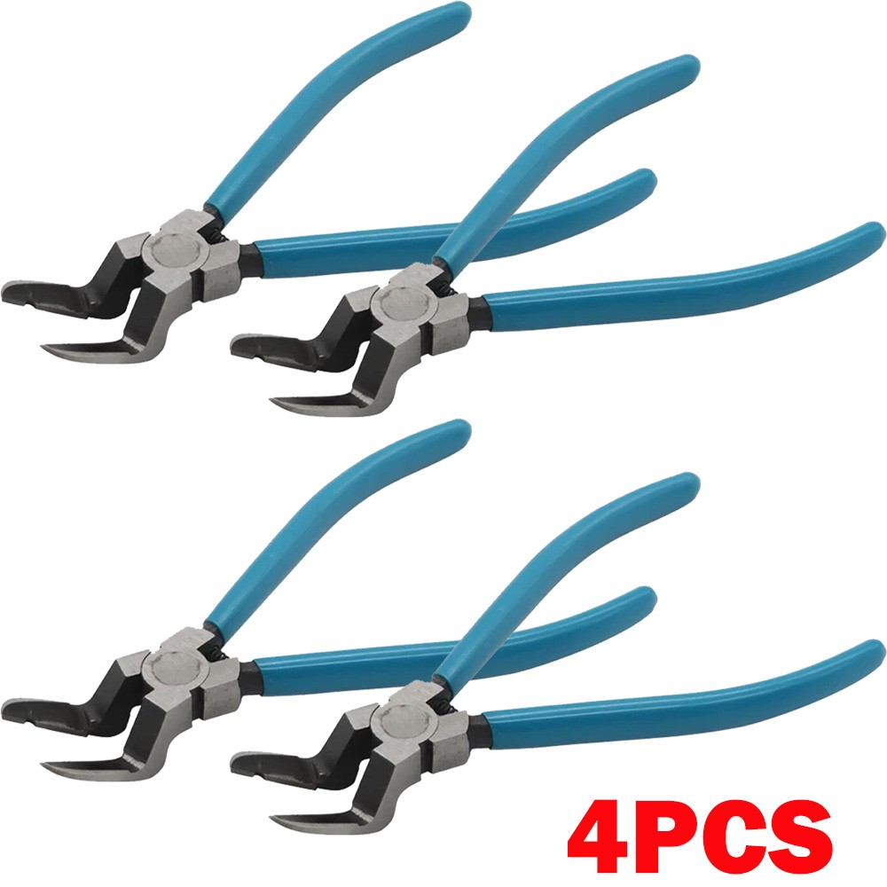 4Pc Car Trim Clip Upholstery Removal Pry Tool Door Fastener Pin Pliers Puller