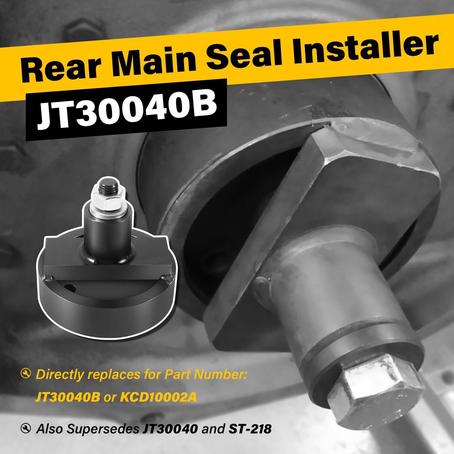 Rear Main Seal Installer Tool JT30040B for John Deere JD 202 219 239 329 359 414
