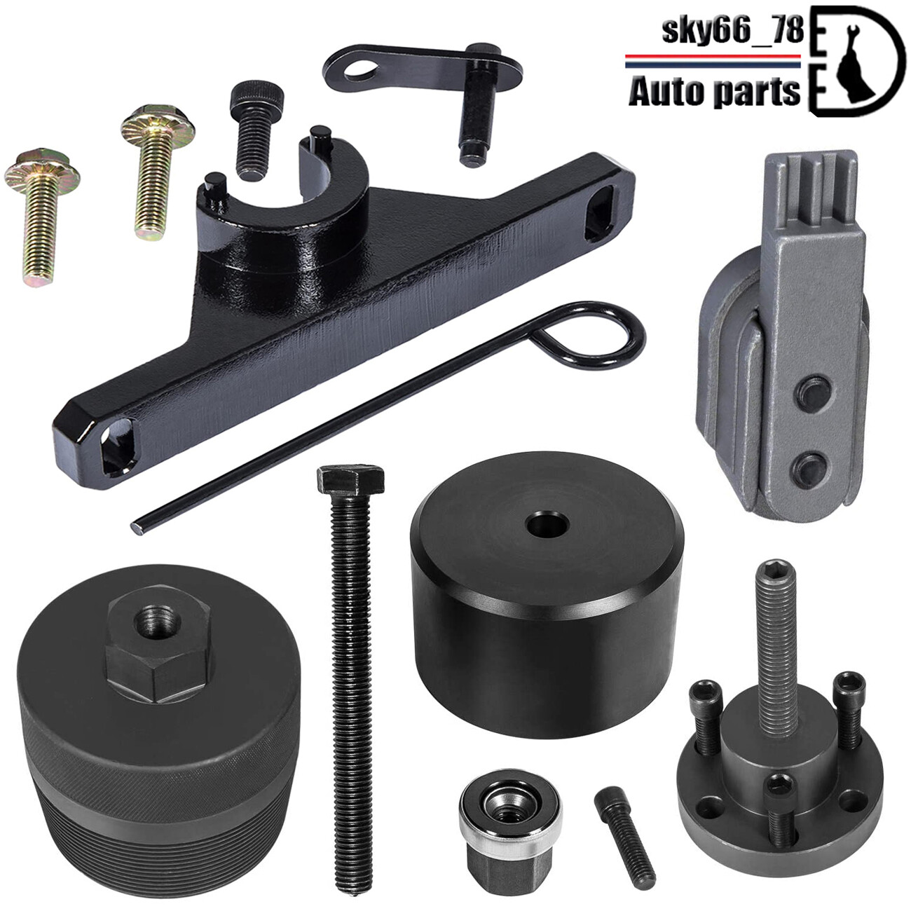 for BMW N20 N26 2801 Flywheel Holder + 7676 2241 Front Crankshaft Oil Seal Kit