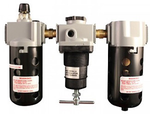 Milton 1101 3/8 Npt Frl Trio With Poly Bowl And Guard Brand New!