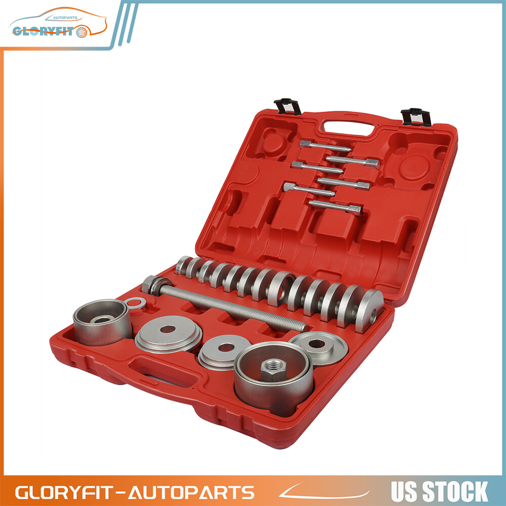 31Pcs Front Wheel Drive Hub Bearing Puller Remover Install Removal Tool Kit NEW