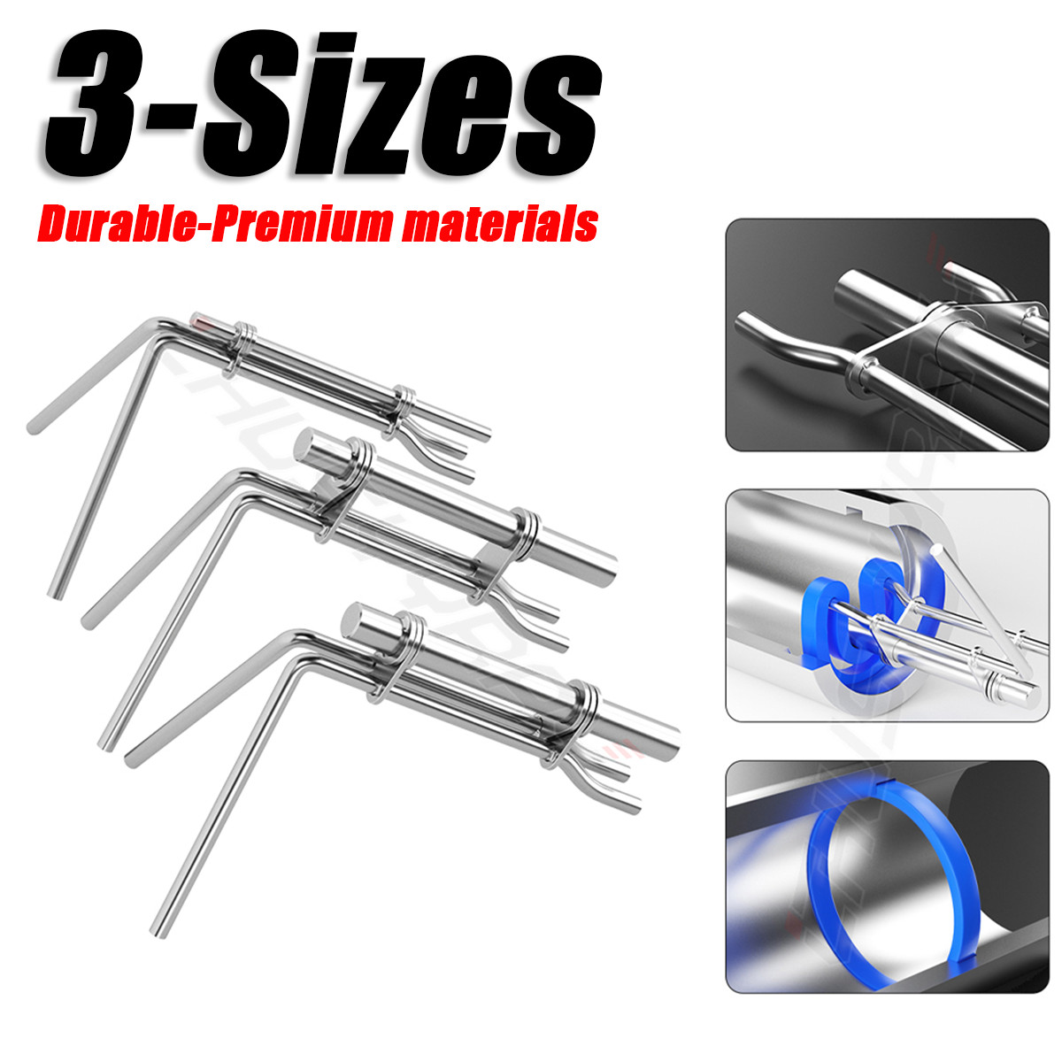 3 x J05321 Hydraulic Cylinder Piston Rod Seal U-cup Installation Tool Kit Set