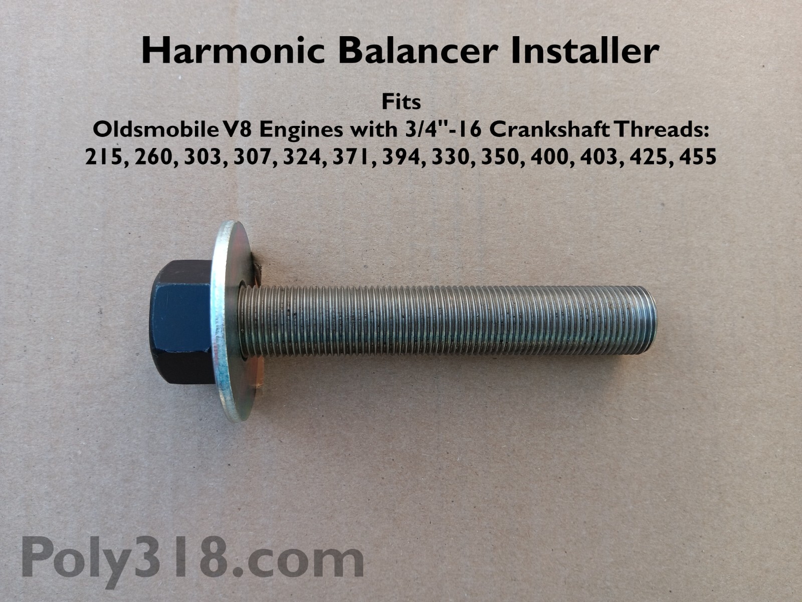 Harmonic Balancer Install Tool Oldsmobile 303 324 350 371 394 330 400 425 455
